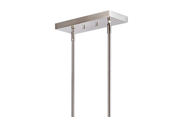 Anna 38.5" Linear Metal/Glass LED Pendant - JONATHAN Y